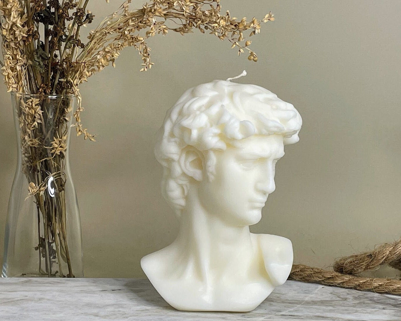 David Bust Candle