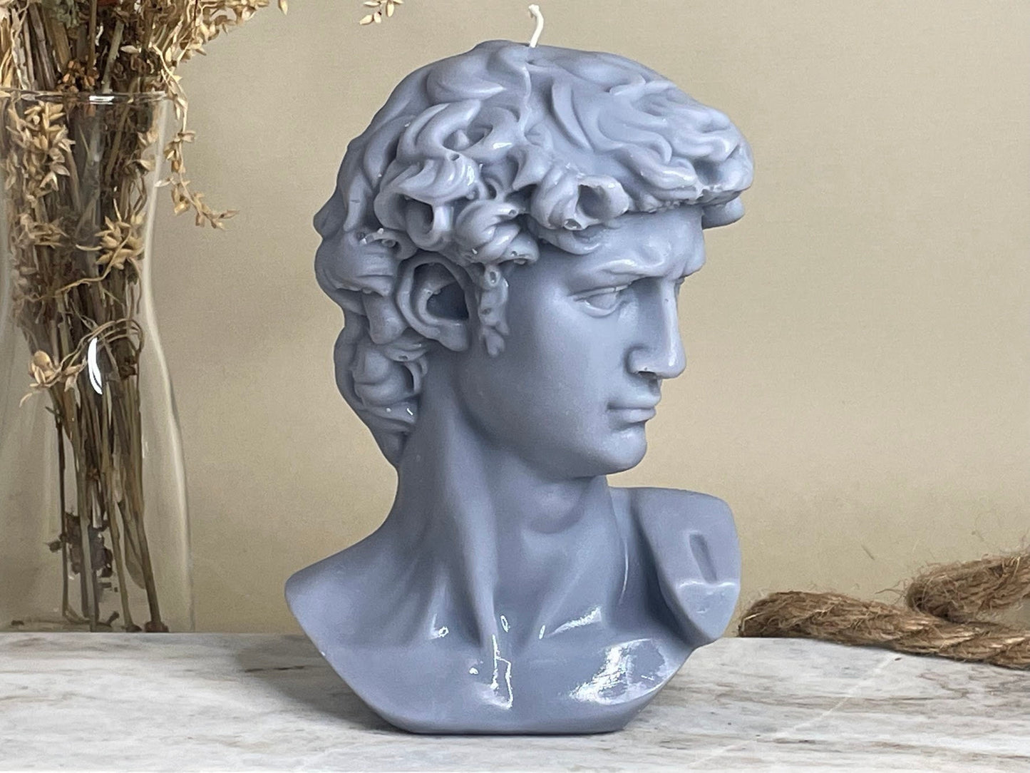 David Bust Candle