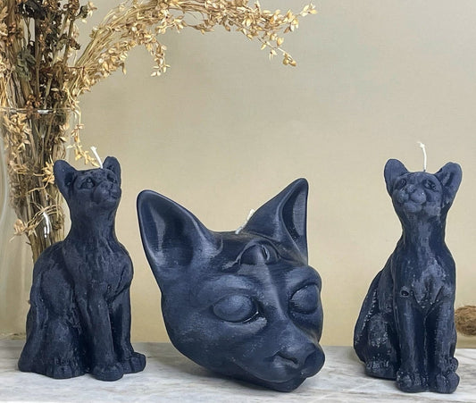 Third Eye Cat Candle | Halloween Decor | Gift