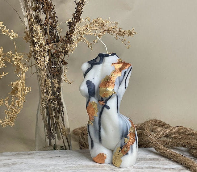 Marble Torso Candle Small | Decor Gift | Venus | Goddess | Female Bust