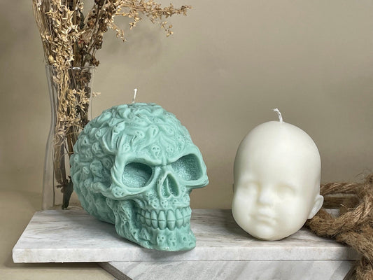 Doll Head Candle