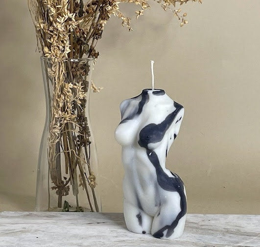 Marble Torso Candle Small | Decor Gift | Venus | Goddess | Female Bust