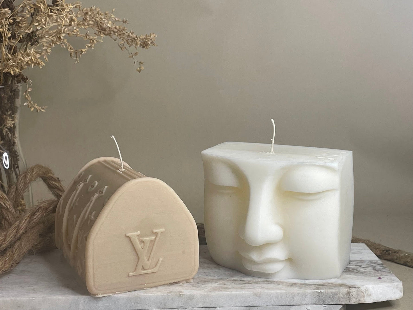 Buddha Face Candle