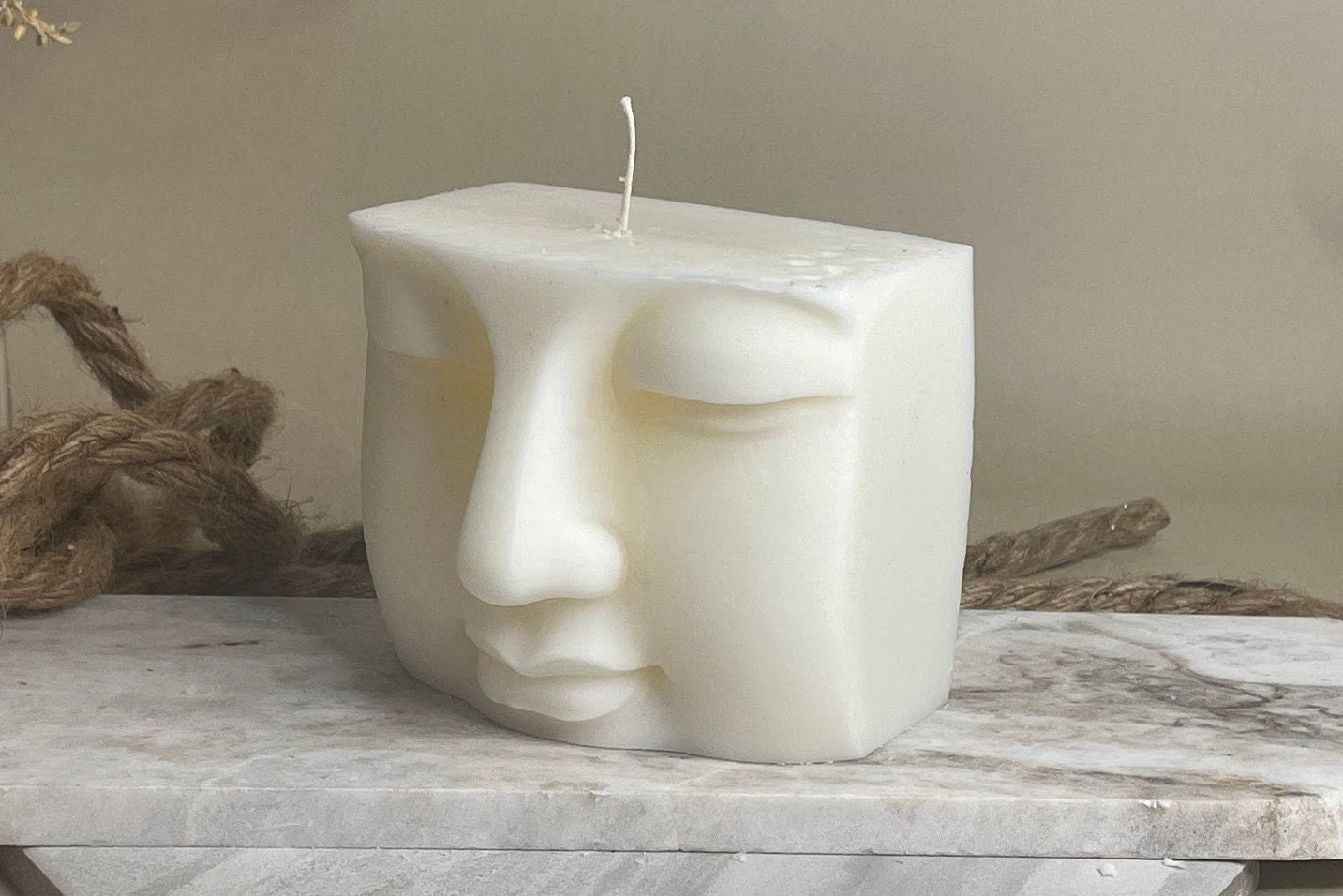 Buddha Face Candle