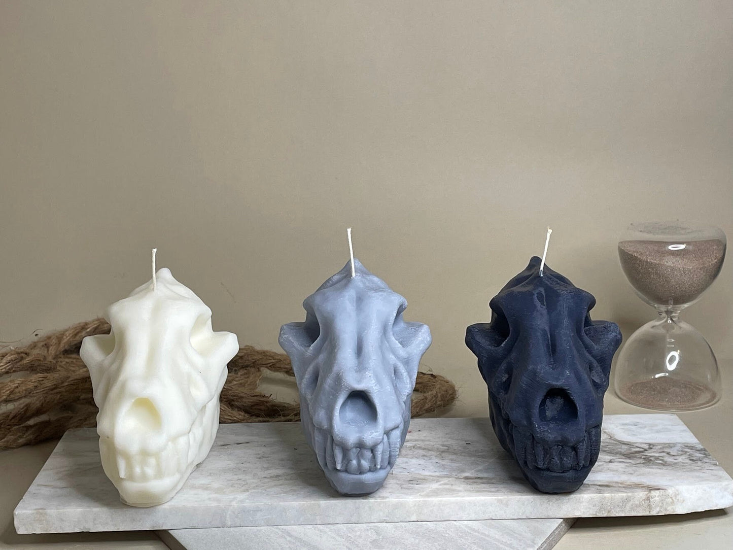 Worg Skull Candle | Halloween Decor | Gift