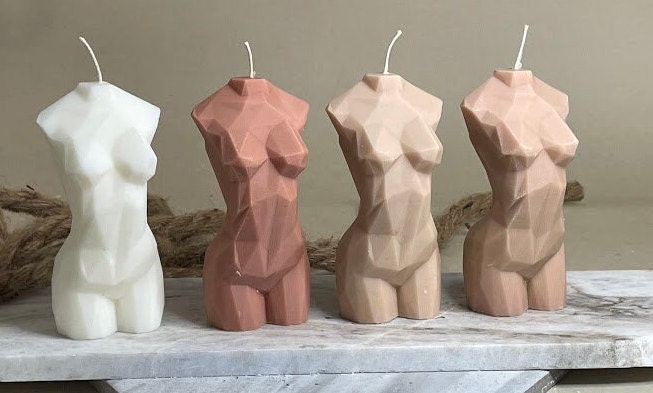 Low Poly | Torso Candle| Venus