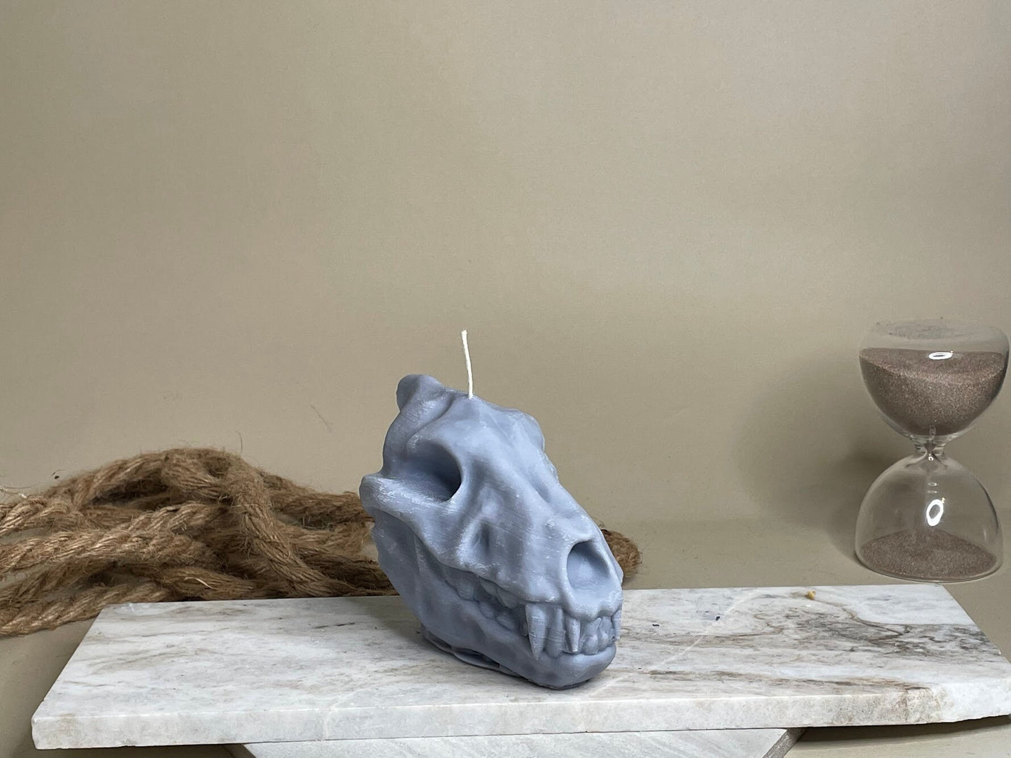 Worg Skull Candle | Halloween Decor | Gift