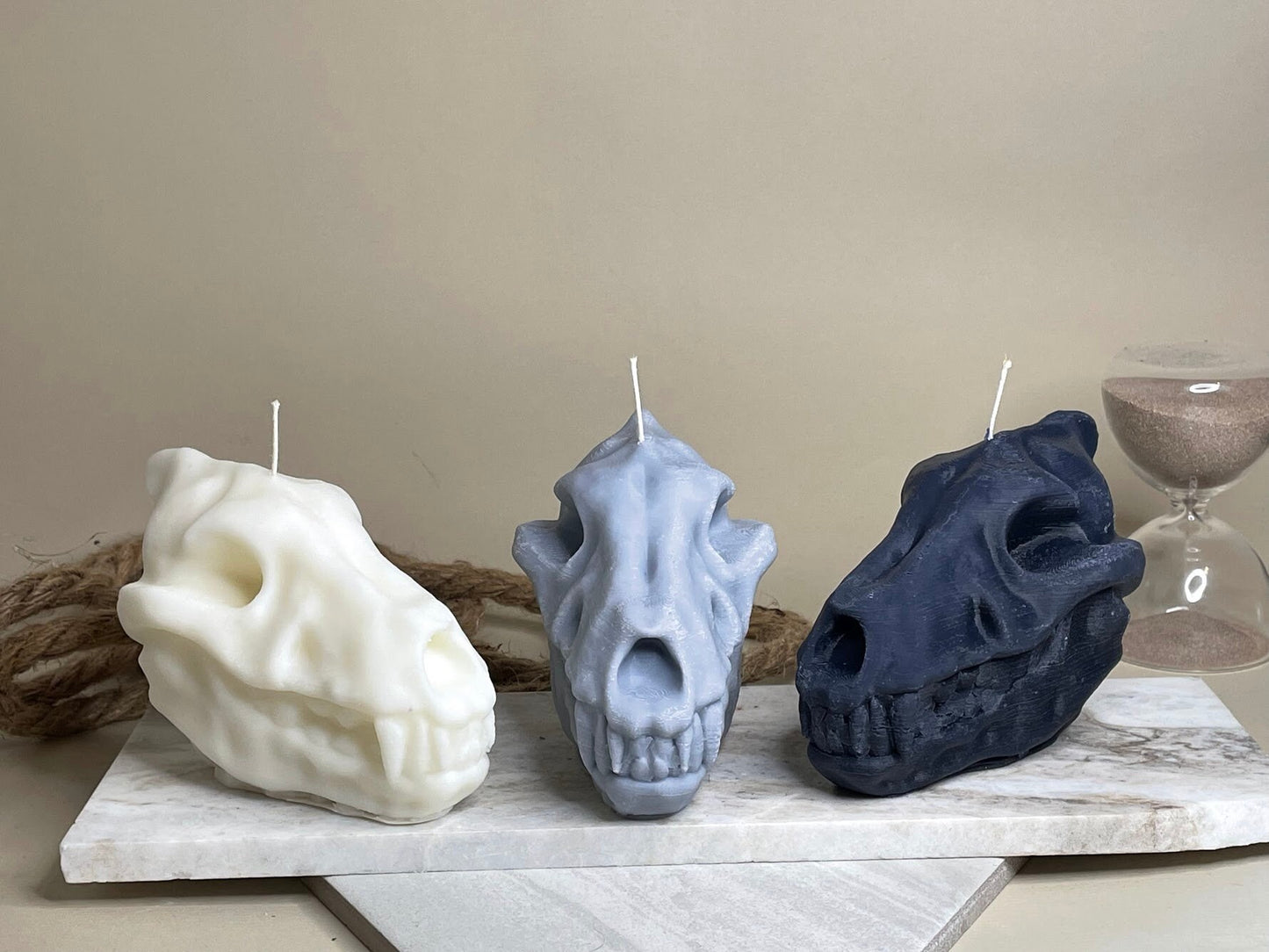 Worg Skull Candle | Halloween Decor | Gift