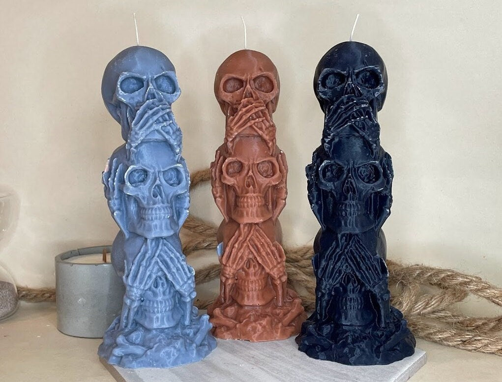 No Evil Candle Large | Halloween Decor