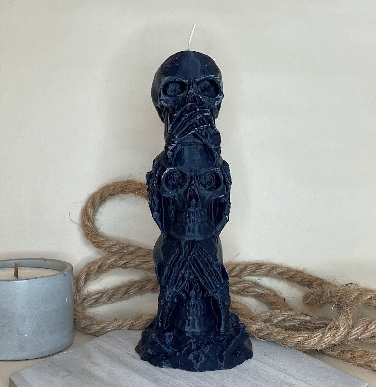 No Evil Candle Large | Halloween Decor